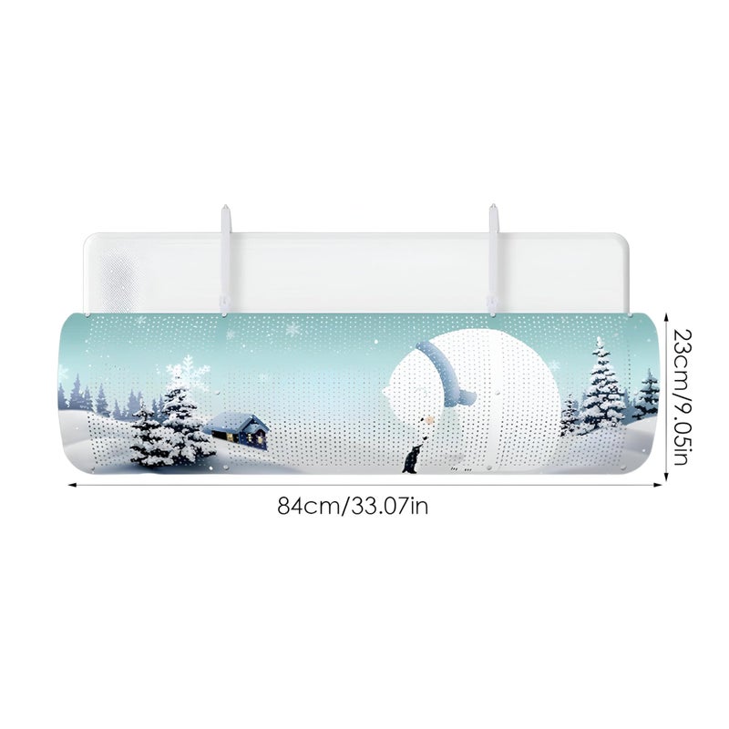 Suspended Air Conditioner Cover - 180° adjustable deflector wings to redirect airflow efficiently, preventing uneven cooling and maintaining consistent temperature levels across spaces. - Image 2