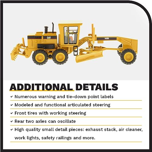 Diecast Masters 1/50th Caterpillar 140H Motor Grader 85030 - Image 5