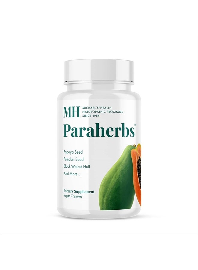MICHAEL'S Health Naturopathic Programs Paraherbs - 60 Vegetarian Capsules - Fibers to Support Intestinal Tract - Kosher - 15 Servings - Image 1