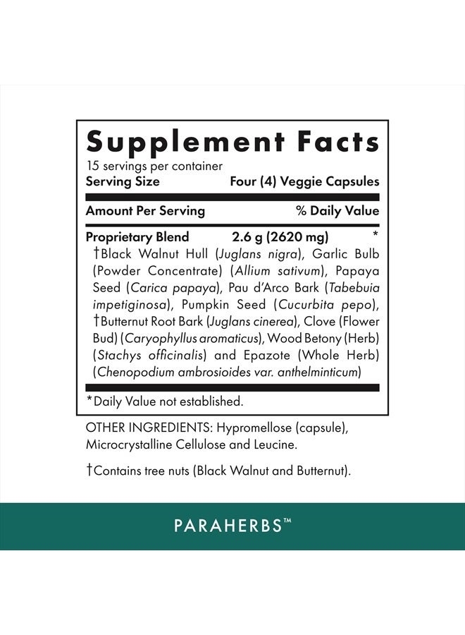 MICHAEL'S Health Naturopathic Programs Paraherbs - 60 Vegetarian Capsules - Fibers to Support Intestinal Tract - Kosher - 15 Servings - Image 2