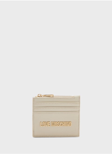 Logo Detailed Zip Over Wallet