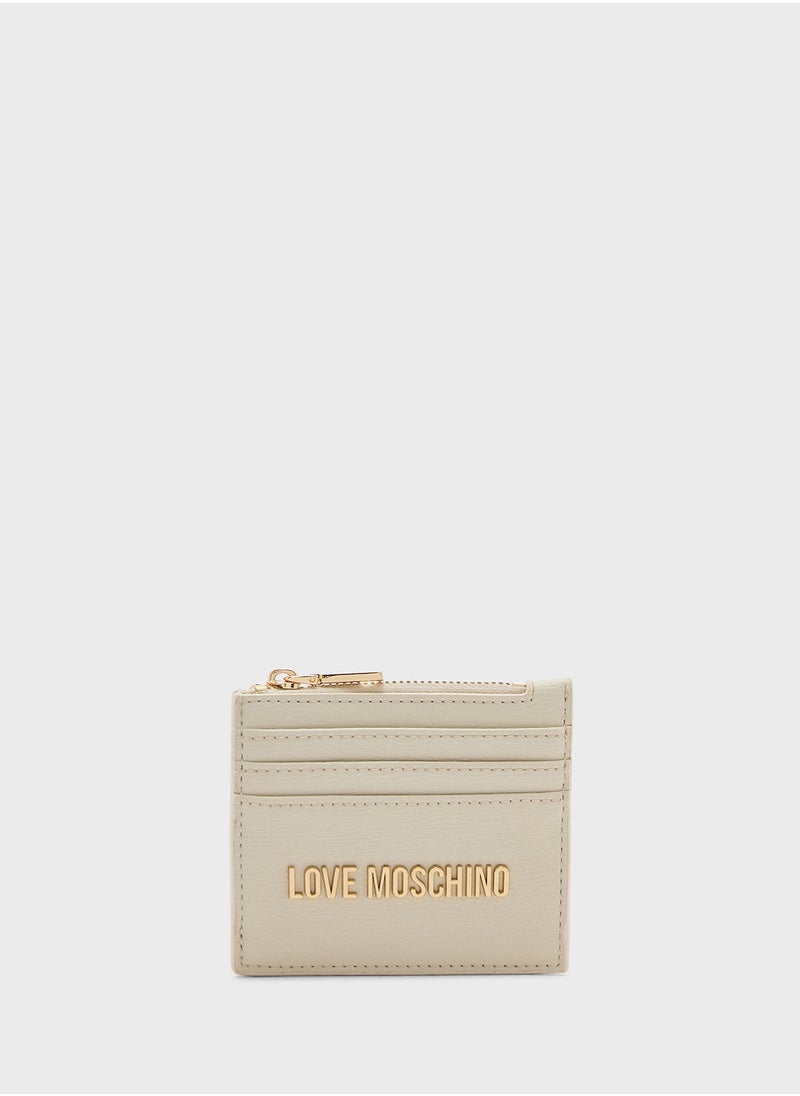 Love Moschino - Logo Detailed Zip Over Wallet - Image 1