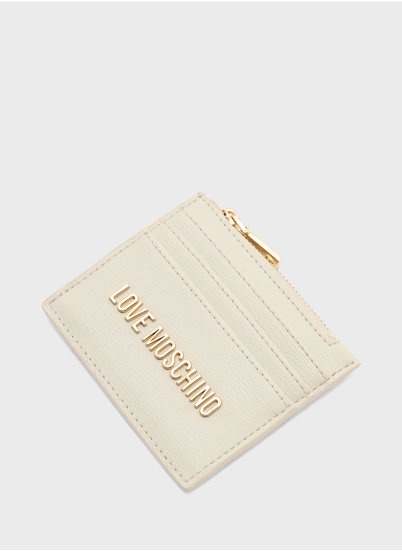 Love Moschino - Logo Detailed Zip Over Wallet - Image 1