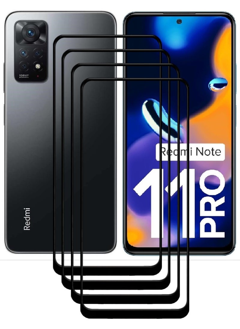 ACLIX 4 Pieces Antistatic ESD Dustproof Premium Quality High Definition Tempered Glass Screen Protector Designed For Xiaomi Redmi Note 11 Pro - Image 1