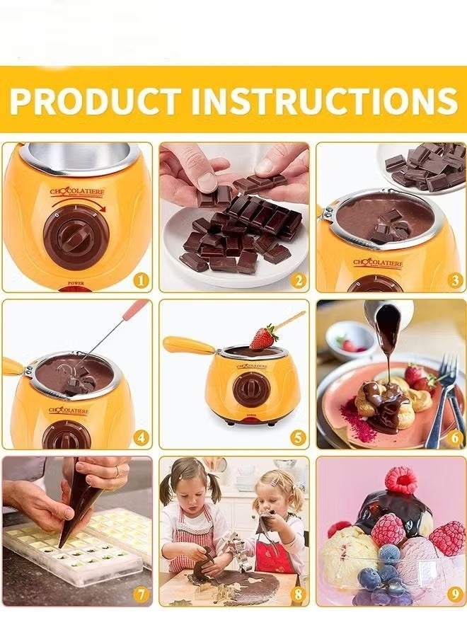 Chocolate Melting Pot,MINI Electric Chocolate Melting Pot,Chocolate Warmer Machine For Milk,Chocolate,Cheese,Butter,Candy - Image 5