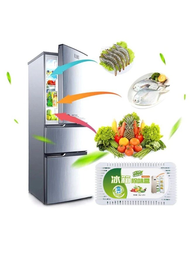 Refrigerator deodorizer with nano-activated carbon formula, long-lasting and effective, specially designed to remove unpleasant odors and maintain fresh air inside the refrigerator (1 piece) - Image 3
