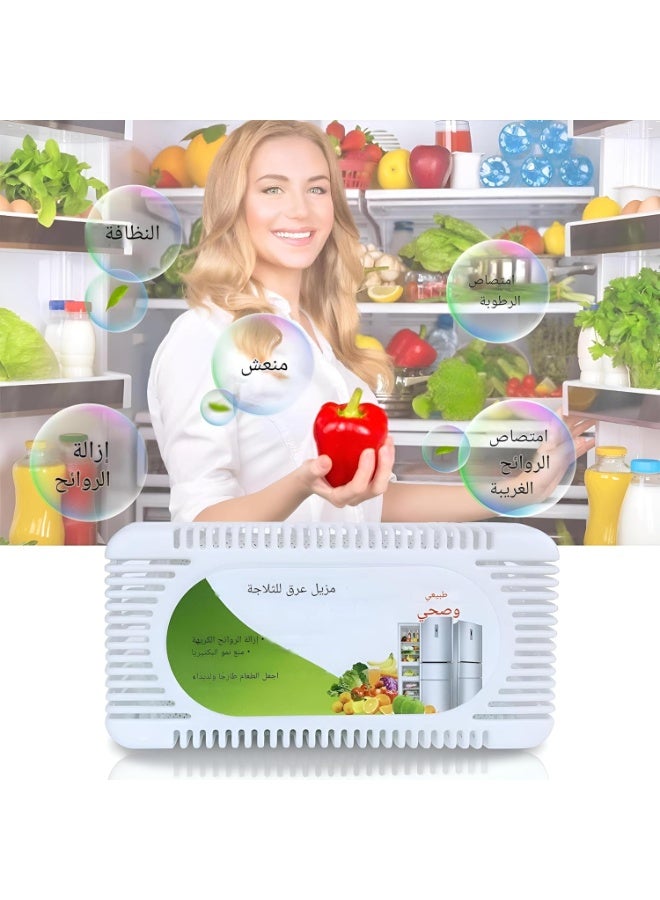 Refrigerator deodorizer with nano-activated carbon formula, long-lasting and effective, specially designed to remove unpleasant odors and maintain fresh air inside the refrigerator (1 piece) - Image 4