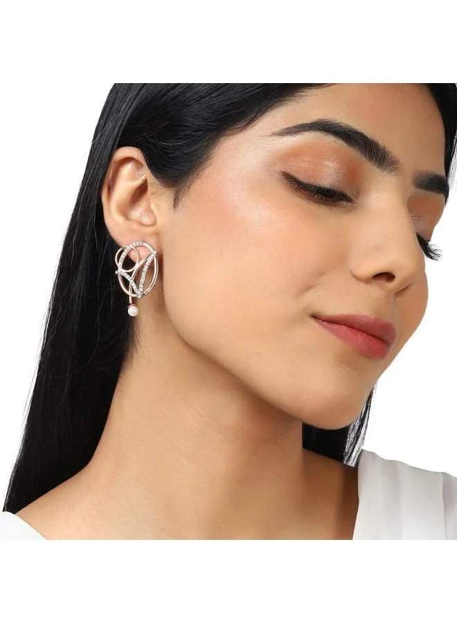 VOYLLA Rose Gold Plated Brass Earrings