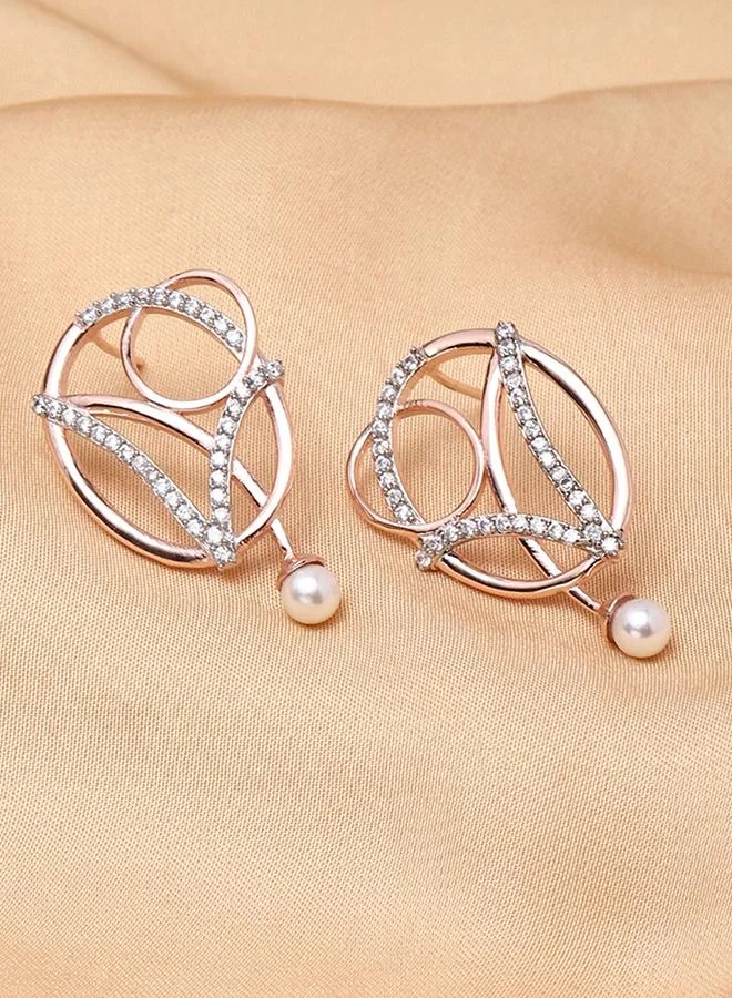 VOYLLA Rose Gold Plated Brass Earrings