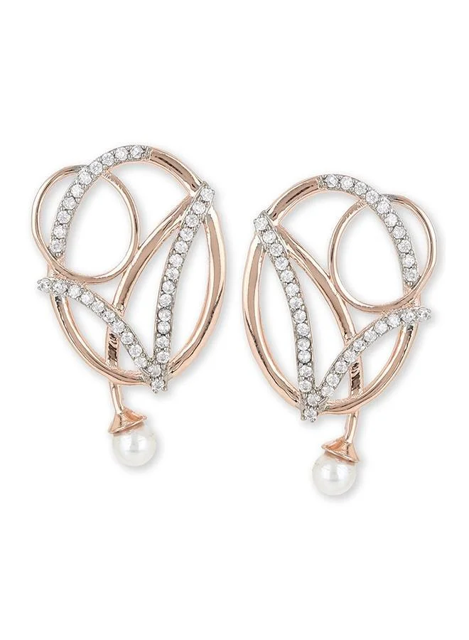 VOYLLA Rose Gold Plated Brass Earrings
