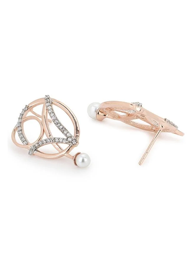 VOYLLA Rose Gold Plated Brass Earrings