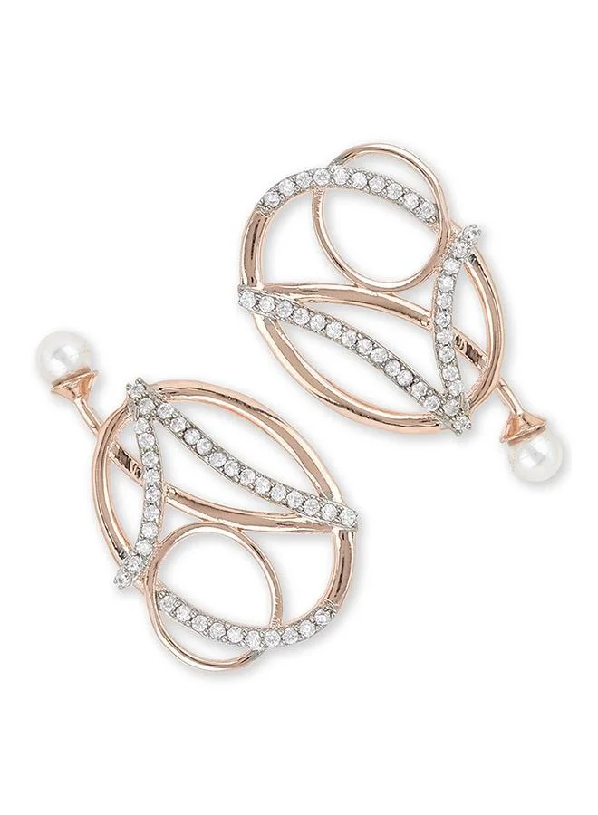 VOYLLA Rose Gold Plated Brass Earrings