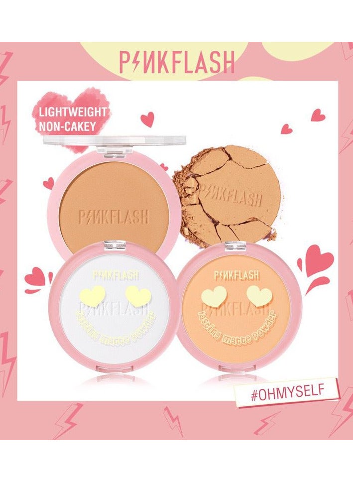 Pinkflash  Lasting Matte Pressed Powder  #111 - Image 4