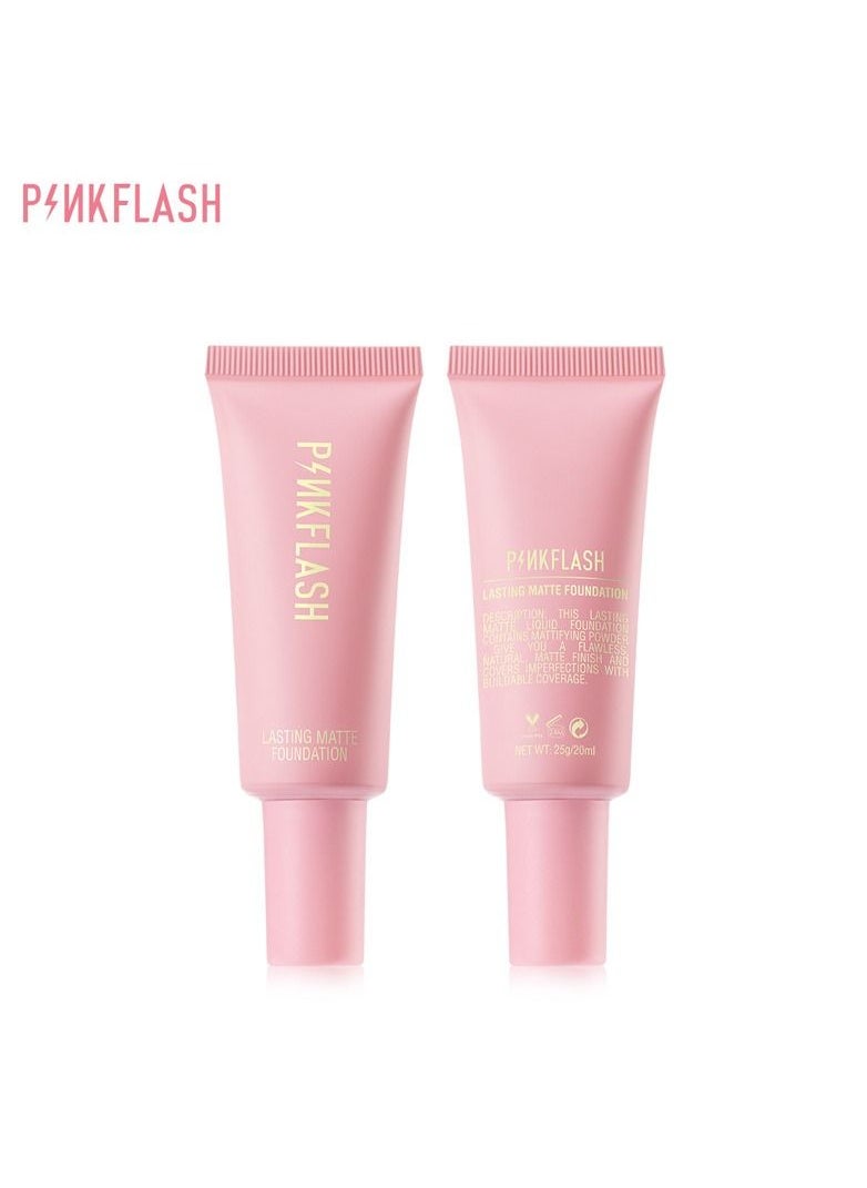 PINKFLASH - Pinkflash BB Cream Full Cover Face Base Waterproof Long-lasting Liquid Foundation. #1 Vanilla - Image 1