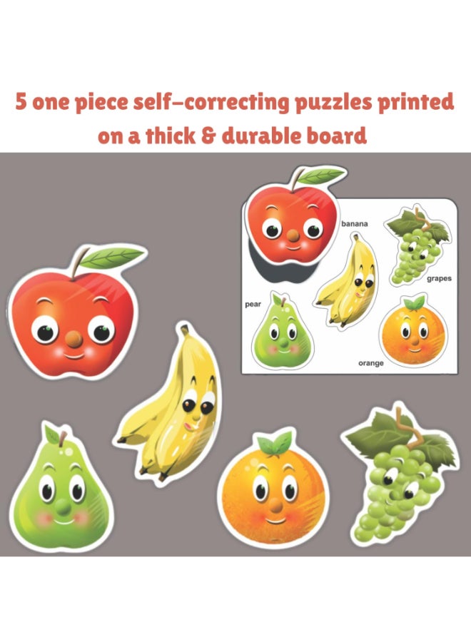 Creative's Creative’s Smart First Picture Jigsaw Puzzles for Kids - Fruits Educational Toy, Picture Recognition Activity, Learning Skills Vocabulary & Matching Games for Toddlers Gift for Boys & Girls Ages 2 3 4 - Image 3