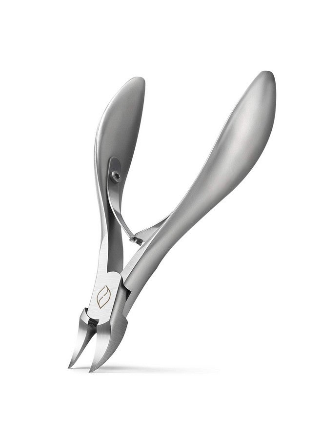 FERYES Toenail Clippers For Thick, Ingrown Toenails - Large Handle Toenail Cutters, Ingrown Tools 4R14 Stainless Steel Nail Clippers - Silver - Image 1