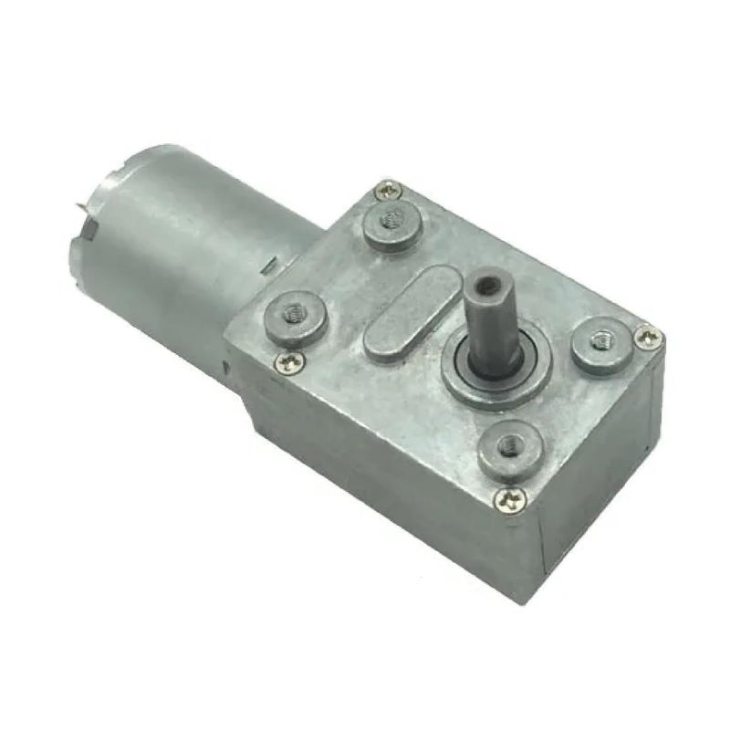 24 فولت تيار مستمر 40 دورة في الدقيقة محرك دودة عزم دوران عالي تروس معدنية عكسية ذاتية القفل للأتمتة - Image 4