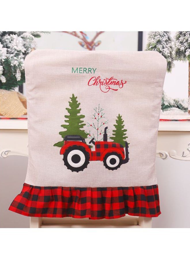 NIBEMINENT Themed Chair Cover Pink/Red/Green 55x45cm - Image 2