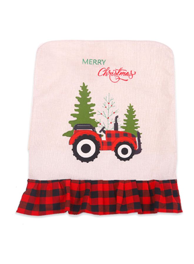 NIBEMINENT Themed Chair Cover Pink/Red/Green 55x45cm - Image 1