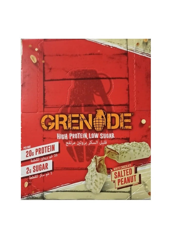 Grenade White Chocolate Salted Peanuts 12 X 60g Package May Vary - Image 2