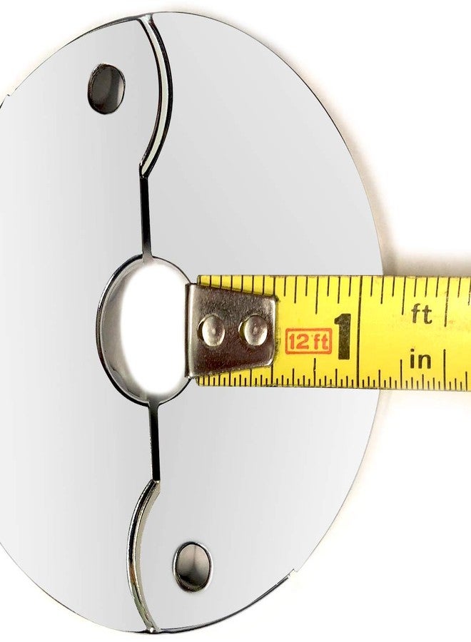 أفالون فارما طقم استبدال وإصلاح غطاء لوحة الأرضية والسقف، يناسب أنبوب مجلفن IPS مقاس 3/8 بوصة أو أنبوب نحاسي مقاس 1/2 بوصة، بلمسة نهائية من الكروم (عبوة من 6 قطع) - Image 3