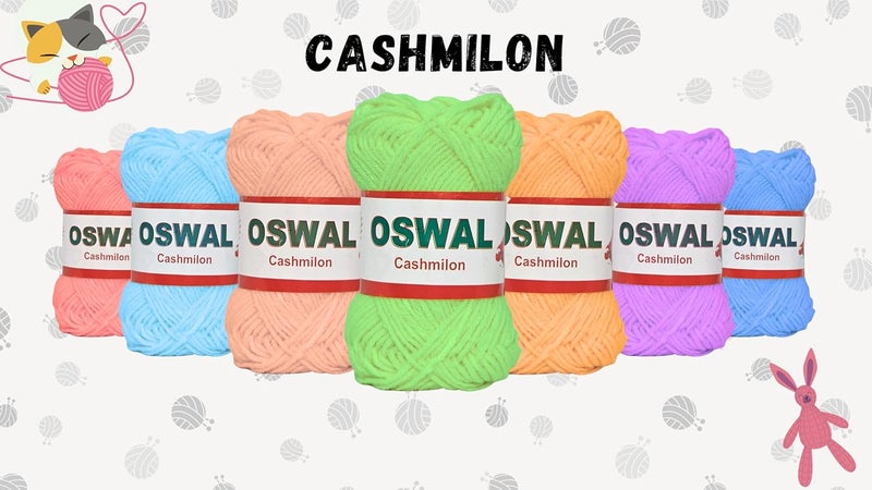 Woolco Oswal Cashimlon Acrylic Hand Knitting Yarn Balls – Ideal for DIY Craft Projects, Sweaters, Scarves, Socks, Fade-Resistant Wool Thread for Beginners - Green (Pack of 6, 20g Each) - Image 5