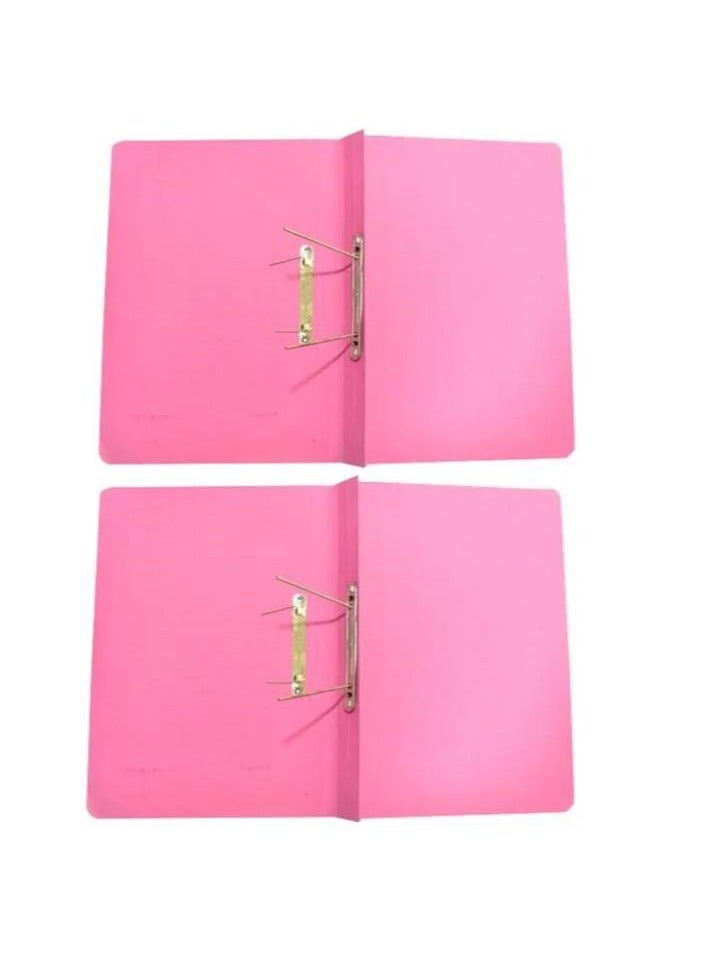 Spring File Folder for A4 Documents Filing - 30 Pcs Pack PINK Colour - Image 2