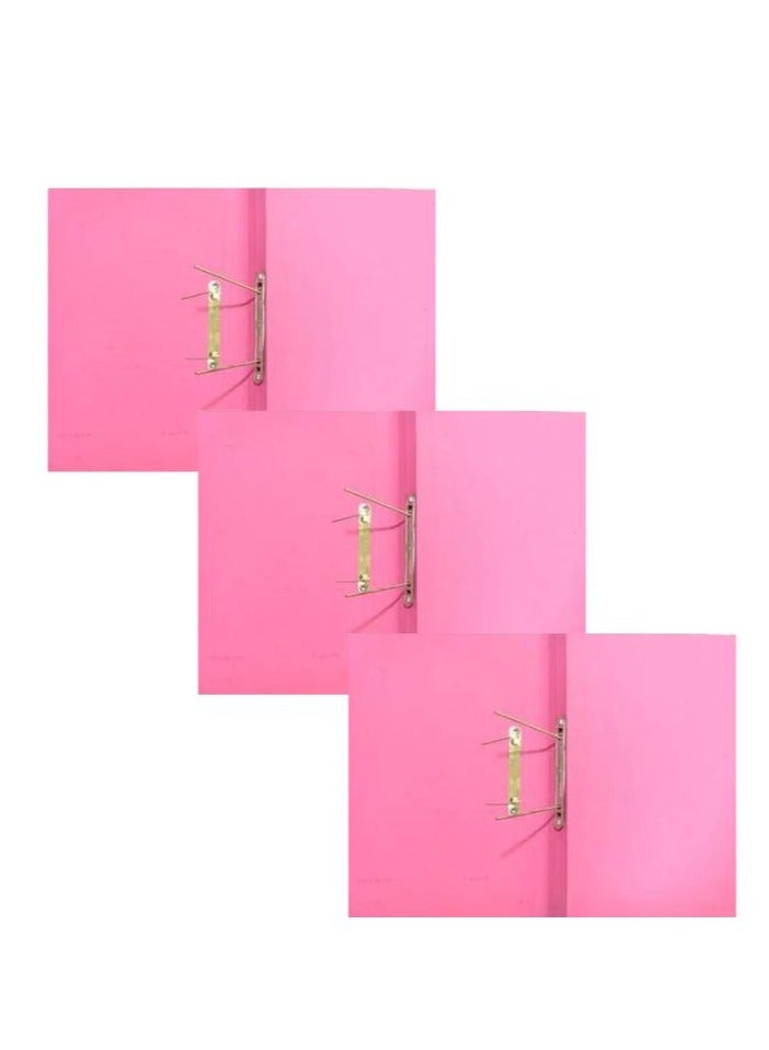 Spring File Folder for A4 Documents Filing - 30 Pcs Pack PINK Colour - Image 3