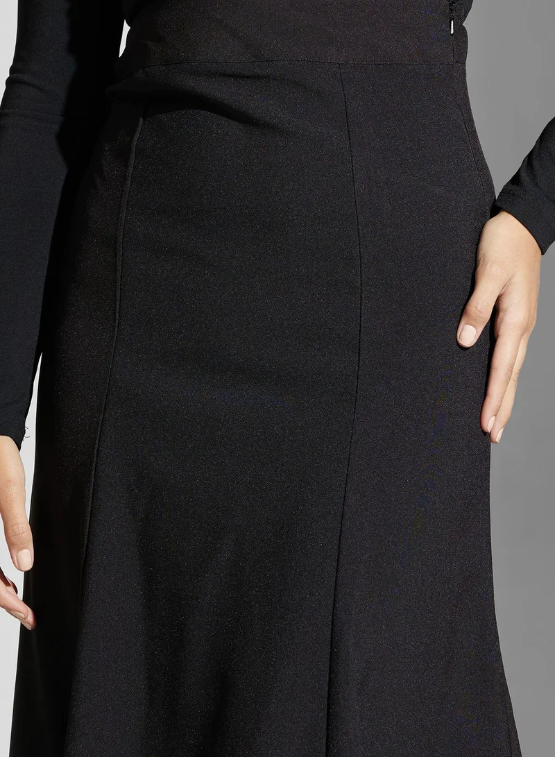 Golden Apple High Waist Tiered Skirt