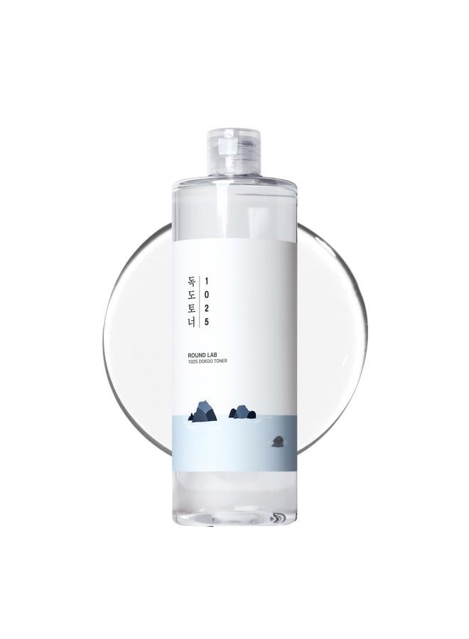 ROUND LAB 1025 Dokdo Toner 16.91 Fl Oz, Oil Control and Reduces Excess Sebum, Gentle Exfoliating Facial Toner, Deep Sea Water for Moisturization, Soft Finish Without Stickiness, Korean Skin Care - Image 1