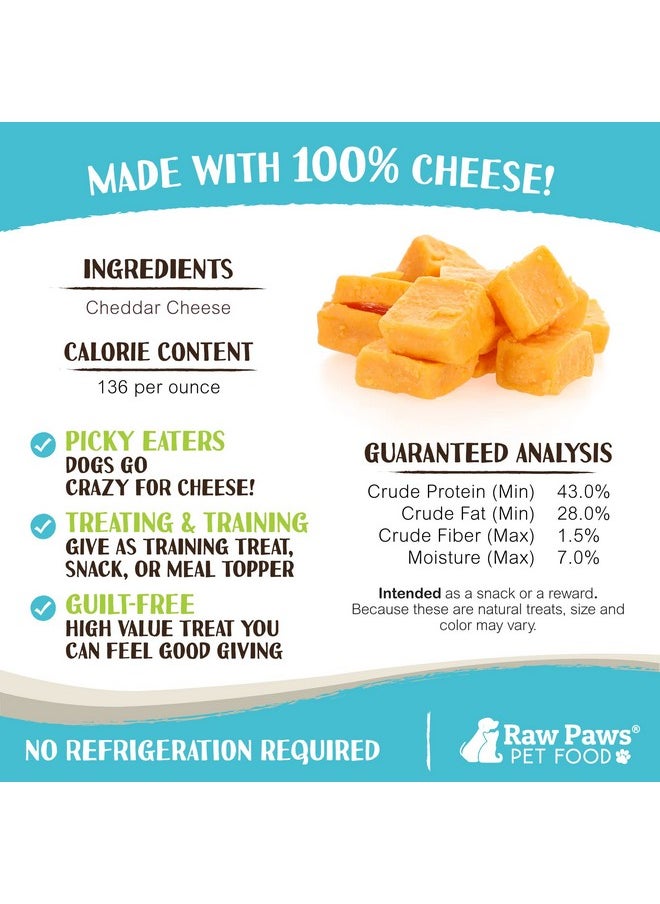 Raw Paws - Freeze Dried Cheddar Cheese Treats For Dogs, 3Oz  Crunchy Dog Cheese Puffs Made In Usa, Natural Dried Cheese For Dogs  100% Real Wisconsin Cheddar Cheese Bites For Dogs  Dog Cheese Treats - Image 1