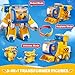Super Wings Transformable Toys 7 in Donnie Super Mecha Equipment Robot 2 in Transforming Suit 3in1 Airplane Robot Cars Figures Vehicles Toys for Kids Age 3 4 5 6 7 Year Old Boys - Image 4