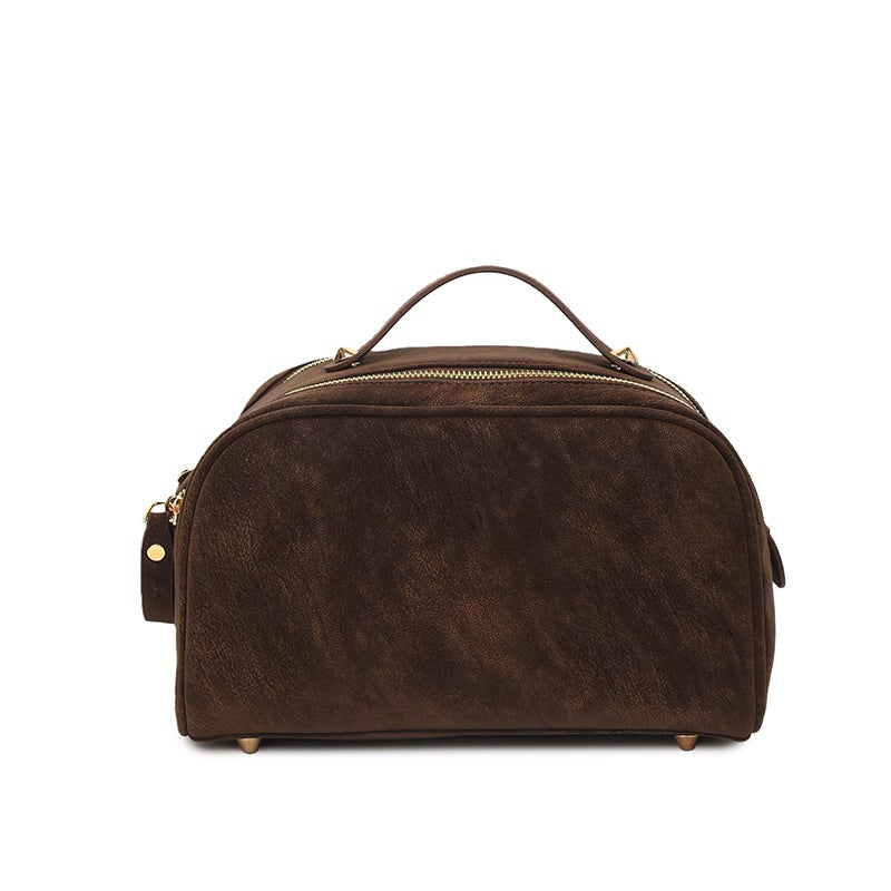 2026 Retro Cosmetic Bag with Large Capacity and Detachable Sub-bag - Image 5