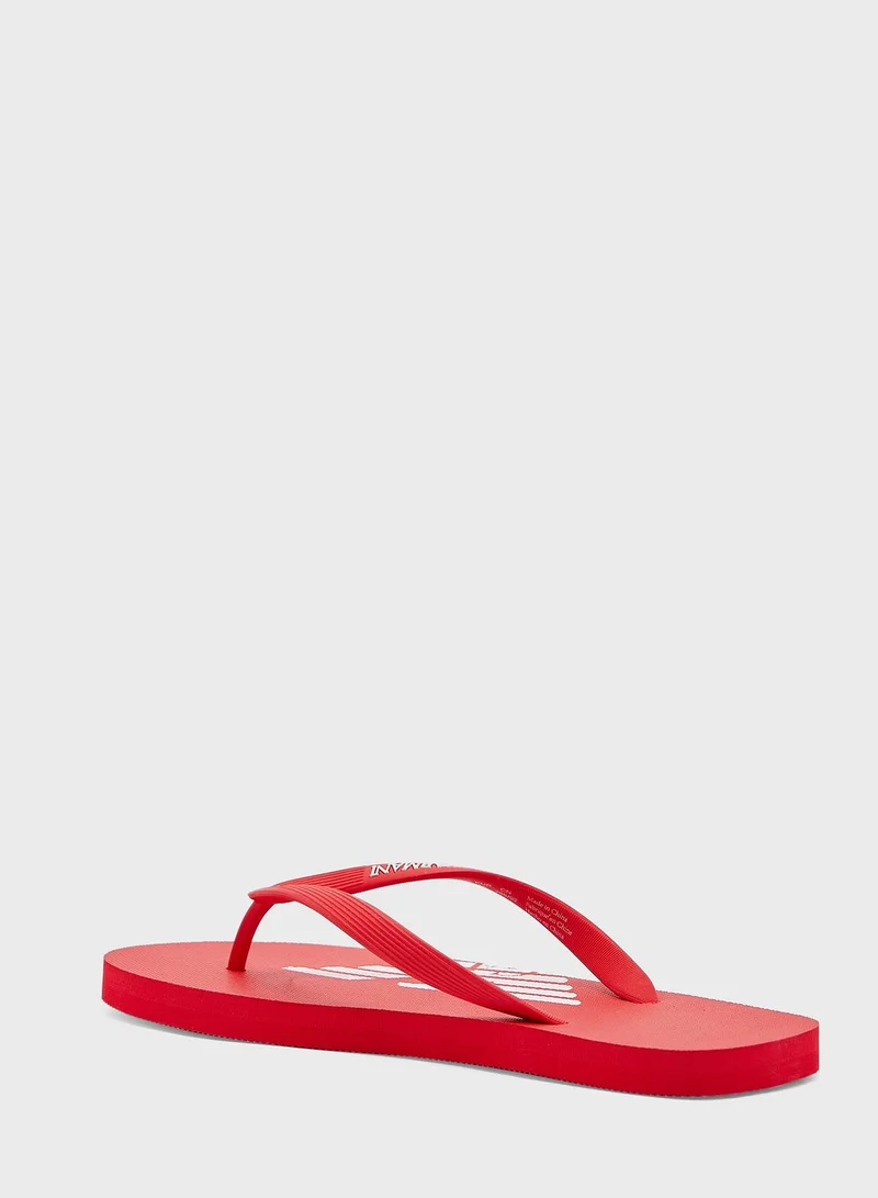 EMPORIO ARMANI Logo Flip Flops