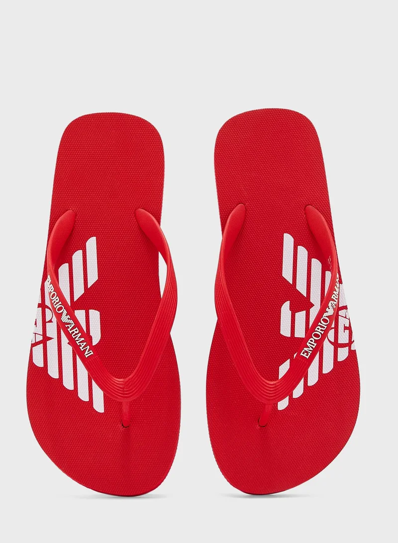 EMPORIO ARMANI Logo Flip Flops