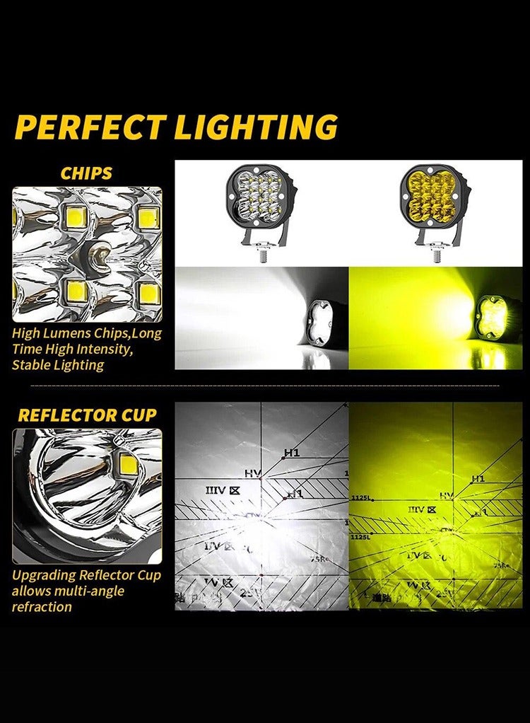 مستر سمارت مصابيح عمل LED من Mr Smart، مقاومة للماء IP65، لون أصفر - Image 2