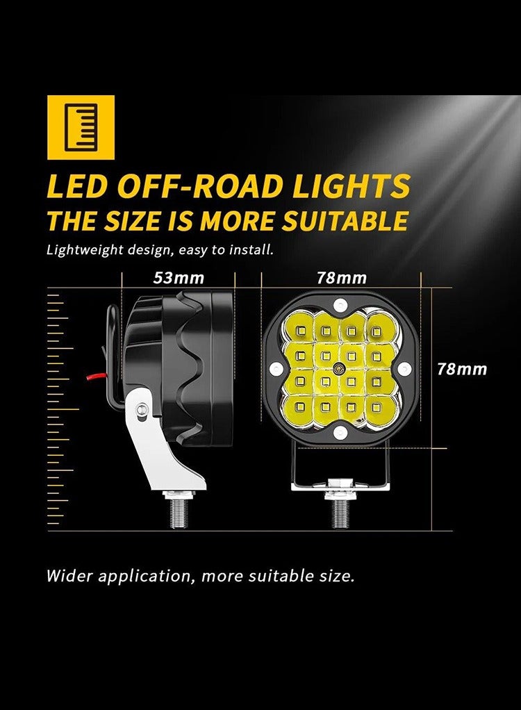 مستر سمارت مصابيح عمل LED من Mr Smart، مقاومة للماء IP65، لون أصفر - Image 5
