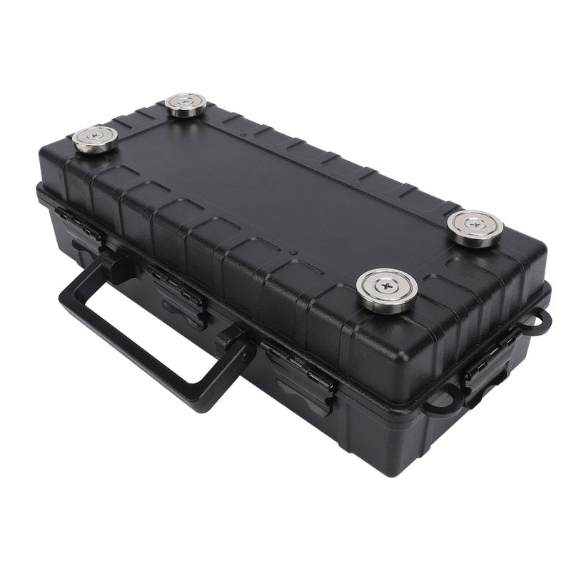 Magnetic Key Box Under Car Concealed Tool Holder Portable Storage Organizer for Security Labels Spare Keys 28x12x7cm - Image 1