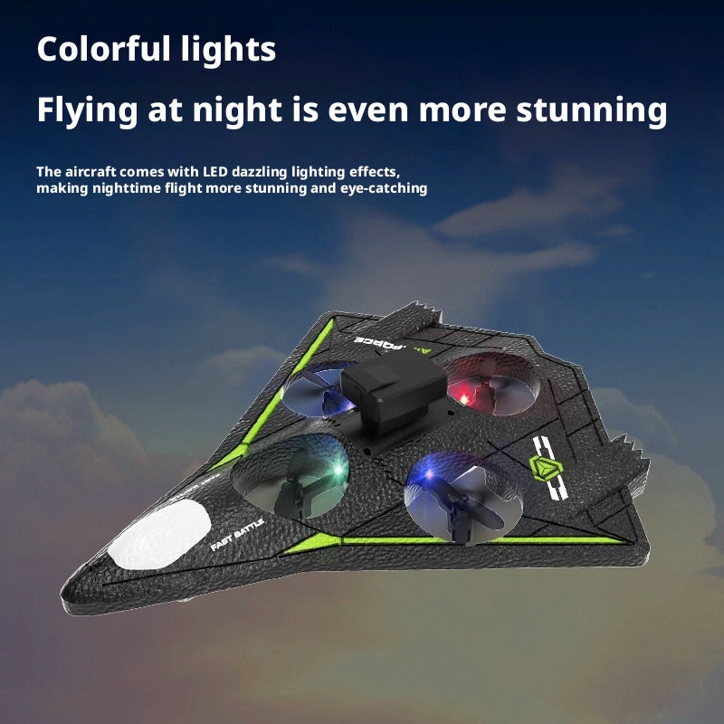 Remote Control Foam Airplane Drone Stunt Roll Fighter Quadcopter - Image 4