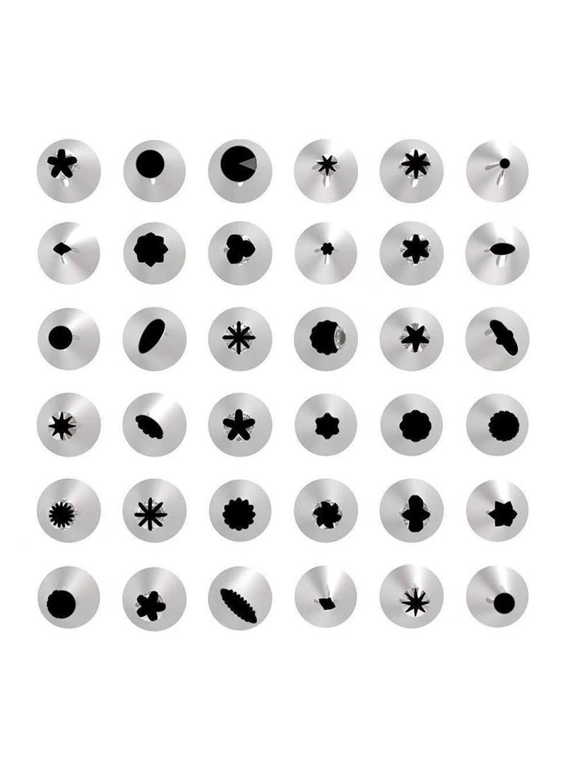 أدوات تزيين الكعكة عدة القرص الدوار الحلويات فوهة كريم كيس الحلوى الجليد الأنابيب فوهة نصائح أدوات الخبز - Image 2