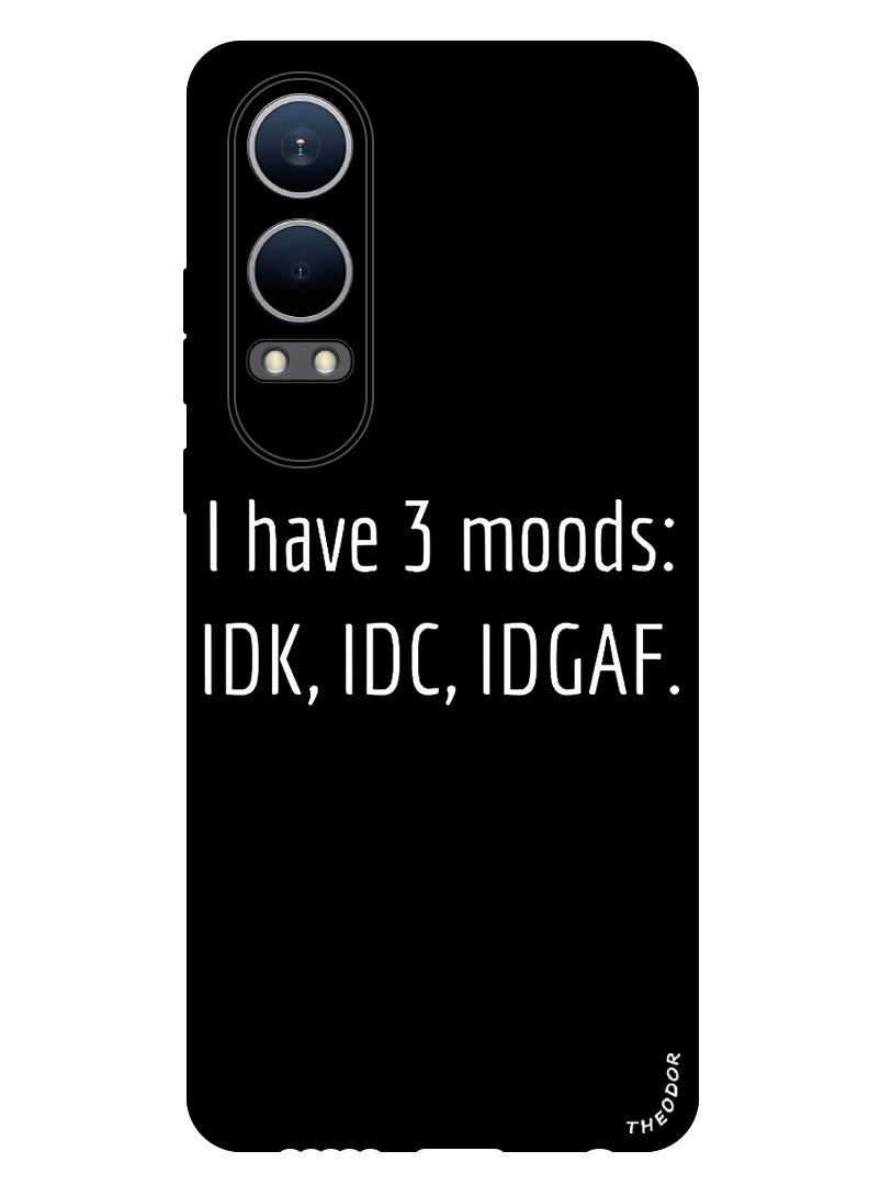 Theodor Protective Case Anti Scratch Shock Proof Bumper Cover For OnePlus Nord CE4 Lite i have 3 Moods - Image 1