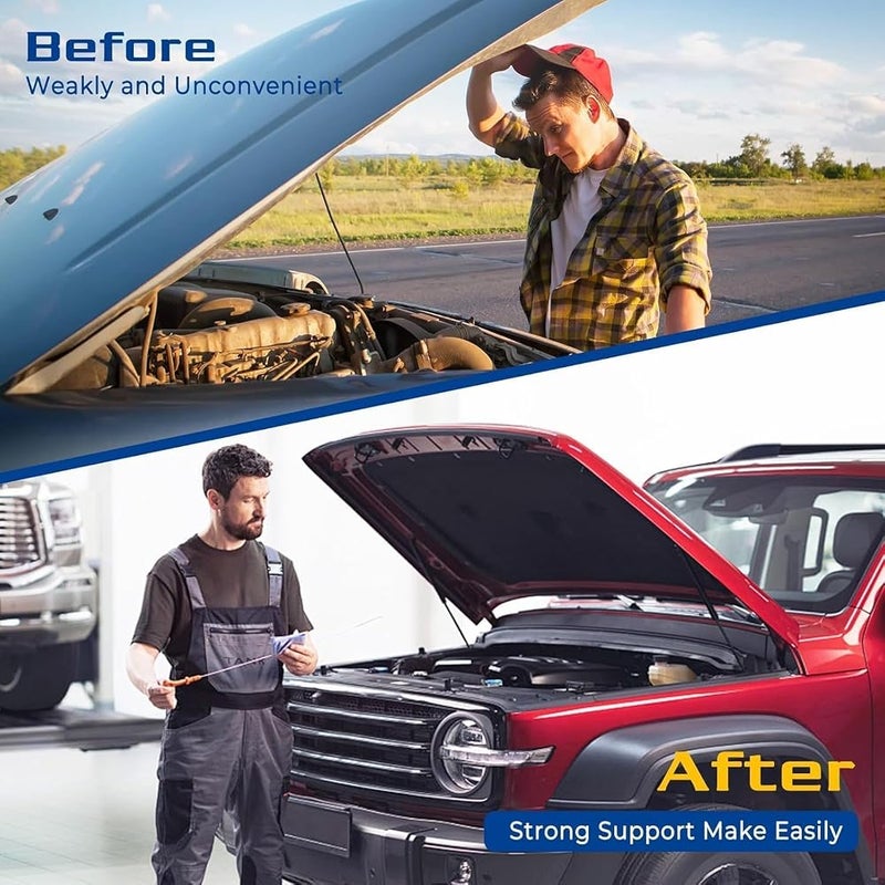 Oasisgalore 1 Pcs Hood Struts Compatible with Jeep Grand Cherokee 2011 2012 2013 2014 2015 2016 2017 2018 2019 2020 Accessories,Front Bonnet Lift Support Replacement Shocks Fit 2011-2022 Dodge Durango - Image 3