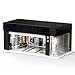 MOCBURIKU 164 Scale Diecast Display Case for Hot Wheel Storage with LED Lights Stackable Electric Garage with Voice Control 3 Replaceable 3D Scenes Parking Lot Diorama for Model Cars Black - Image 3