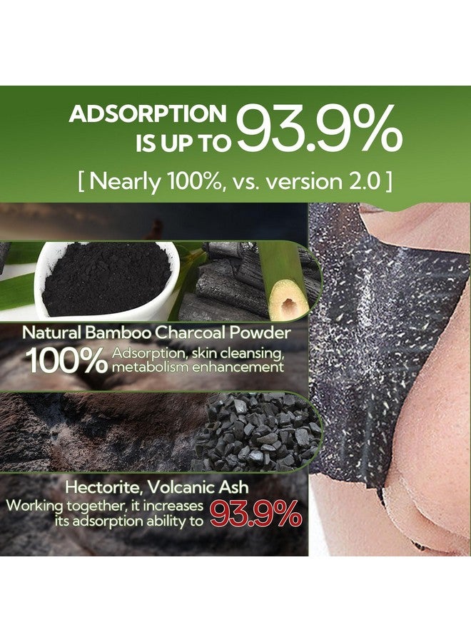 لان بينا قناع إزالة الرؤوس السوداء بالفحم الخيزراني المُحسّن 2.0 من LANBENA، 60 شريطًا للأنف، قناع قابل للتقشير، منظف للمسام والرؤوس البيضاء، منظف للأنف بنكهة الفراولة، تنظيف عميق لجميع أنواع البشرة، 30 جم/1.05 أونصة - Image 3