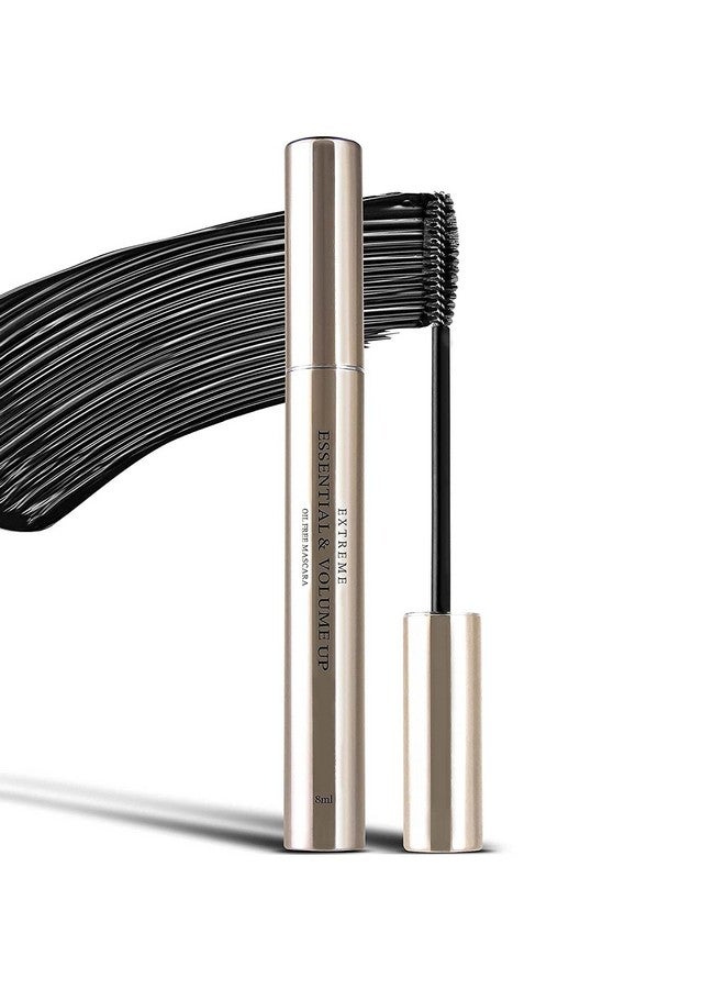 DLUX PROFESSIONAL Black Essential & Volume Up Eyelash Extension Mascara Waterproof Oil Free 3D Fiber Formula Smudge Proof Cruelty Free Lash Mascara 0.27 Fl.Oz - Image 2