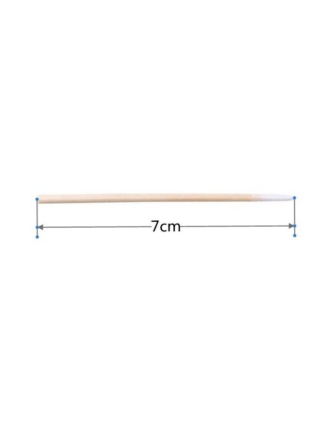 Layali 400 PCS Cotton Swab, For Eyebrow Beauty Make-Up, Nail Seam Dedicated Dirty Picking, Wood Handle Small Pointed Tip Head - Image 2