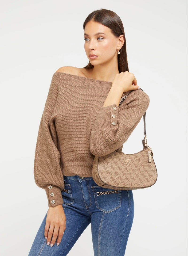 جس حقيبة كتف Guess Noelle ذات السحاب العلوي - Image 3