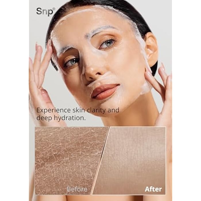 SNP 100% Diamond + 1000mg Hyaluronic Acid Sheet Mask | Tightening, Hydrating, and Nourishing with Real Diamonds for All Oily Skin Types | Korean Face Mask Skincare | Facial Moisturizing | 10 Sheets - Image 4
