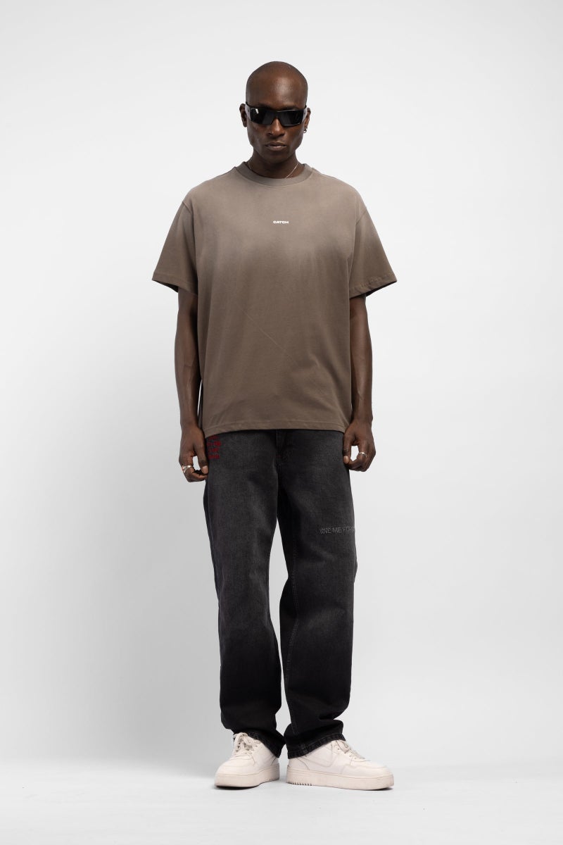 Catch Gradient Wash Logo Printed T-Shirt - Image 1