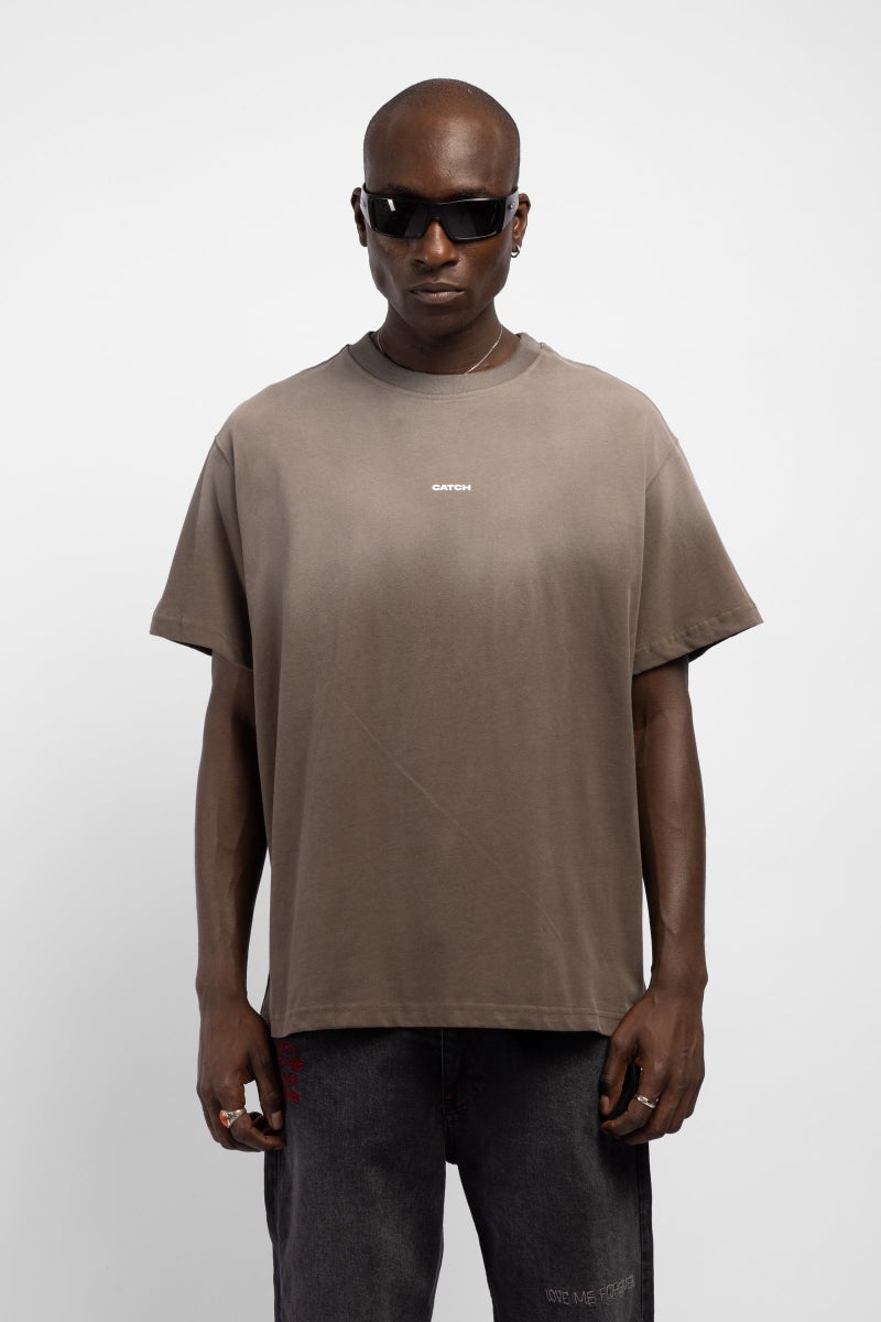 Catch Gradient Wash Logo Printed T-Shirt - Image 3